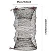 1pc Collapsible Fishing Net; Portable Folding Trap Cage For Minnow Fish Shrimp Crab Lobster; Fishing Accessories - Black