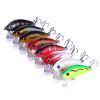 8 Pcs Fishing bionic bait hard bait minorua bait fishing lure - mix color