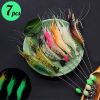 3pcs/7pcs Shrimp Lure Fishing Lures Artificial Bait - 7pcs