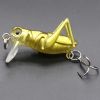 Fishing Bionic Grasshopper Lure; Wobbler Hard Bait For Freshwater 3g/0.11oz 35mm/1.38in - Color-E