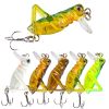 Fishing Bionic Grasshopper Lure; Wobbler Hard Bait For Freshwater 3g/0.11oz 35mm/1.38in - Color-A