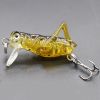 Fishing Bionic Grasshopper Lure; Wobbler Hard Bait For Freshwater 3g/0.11oz 35mm/1.38in - Color-E