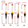 10pcs Fishing Floats Set Buoy Bobber Fluctuate Mixed Size Color Float Buoy Pesca Light Stick Floats - 10pcs/set