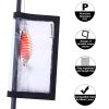 4 Packs Fishing Lure Wraps Clear PVC Protective Covers - Black - 4 Pack Large 7.48in x 3.89in