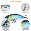 383Pcs Fishing Lures Tackle Box Bass Fishing Animated Lure Crankbaits - Multi-color