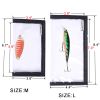 4 Packs Fishing Lure Wraps Clear PVC Protective Covers - Black - 4 Pack Large 7.48in x 3.89in