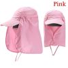 1pc Unisex Sun Shadow; Outdoor Mountaineering Sun Visor; Fisherman Hat; Fishing Cap; Fast Drying Cap - Pink