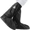 Black Waterproof Rain Boot; Shoe Cover With Reflector; High Top Clear Shoes Dust Covers For Motorcycle Bike - White - XXL