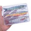 3pcs 8 Segment Fishing Lure Multi Jointed Artificial Bait Slow Sinking Bionic Fishing Bait Ice Fishing Gear - 390 (3pcs With Box )