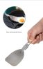 Outdoor folding frying spatula camping portable 304 stainless steel rice spatula barbecue picnic tableware hiking travel funnel - Rice Spatula