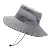 Bucket Hat Summer Men Women Fishing Boonie Hats UV Protection Long Large Wide Brim Hiking Sun Hat Outdoor Cap - Army Green