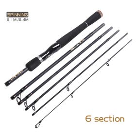 2.1/2.4m M straight gun handle perch sea fishing rod (Option: 6knots-Straight-2.1M)