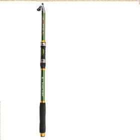 2.1M -3.6M Carp Fishing Rod Feeder Hard FRP Carbon Fiber Telescopic Fishing Rod Fishing Pole (Option: Green-3.0)