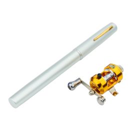 1 meters foreign trade Mini fishing rod, cross border Amazon WISH portable pen fishing rod Fishing Rod A (Color: White)