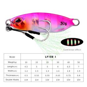 Long Throw Submerged Metal Decoy Fishing Gear (Option: Color I-40G)